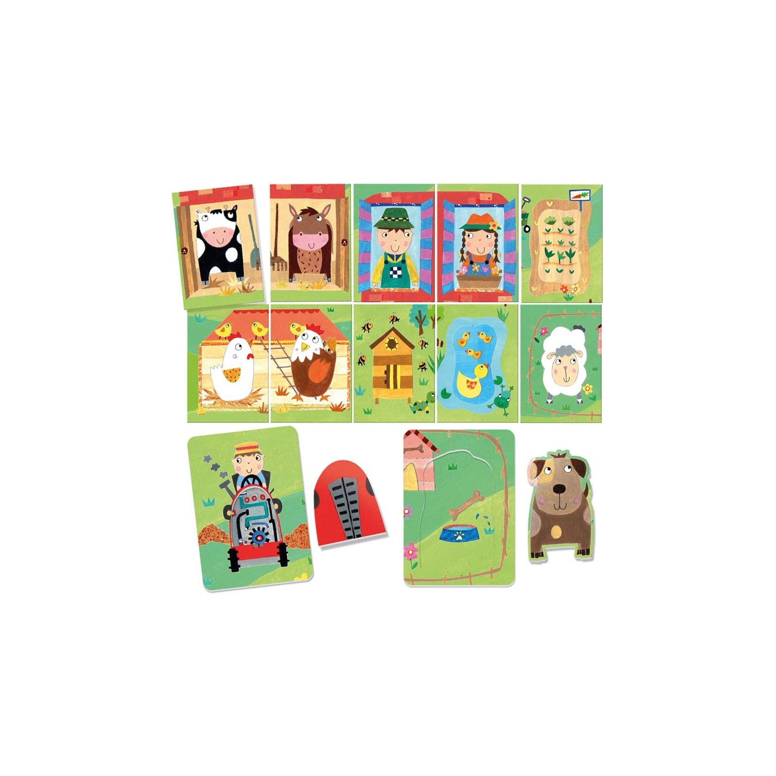 Развивающая игрушка Headu Карты-игра Монтессори Ферма и ее жители (MU24001) изображение 2