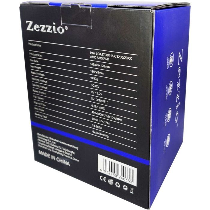 Кулер для процессора Zezzio ZH-C400 V2 изображение 8