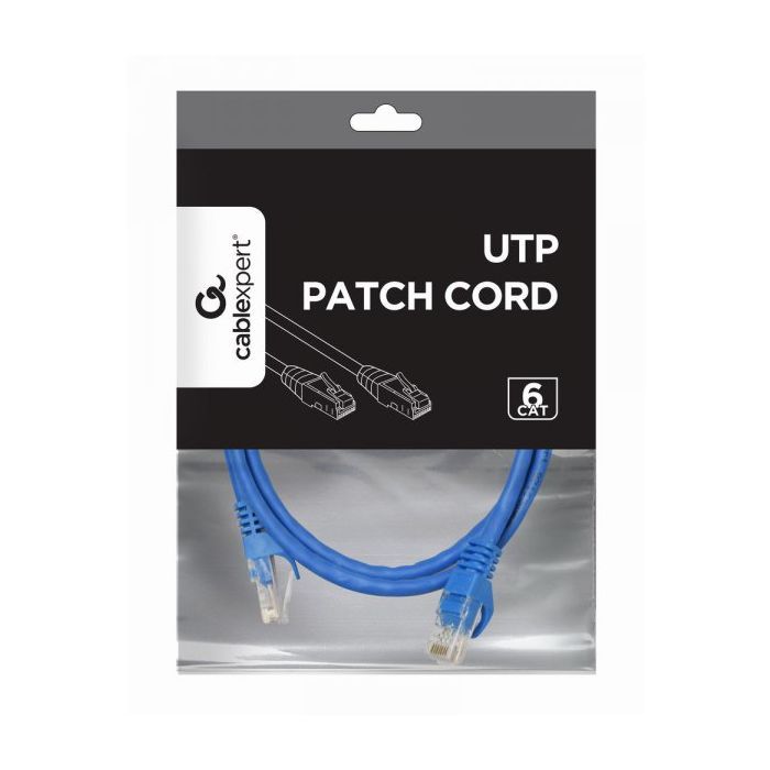 Патч-корд 1.5м UTP cat 6 CCA blue Cablexpert (PP6U-1.5M/B) изображение 2