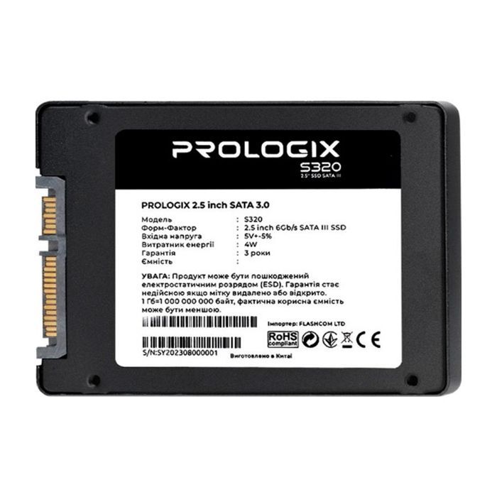 Накопичувач SSD 2.5" 960GB Prologix (PRO960GS320) зображення 3