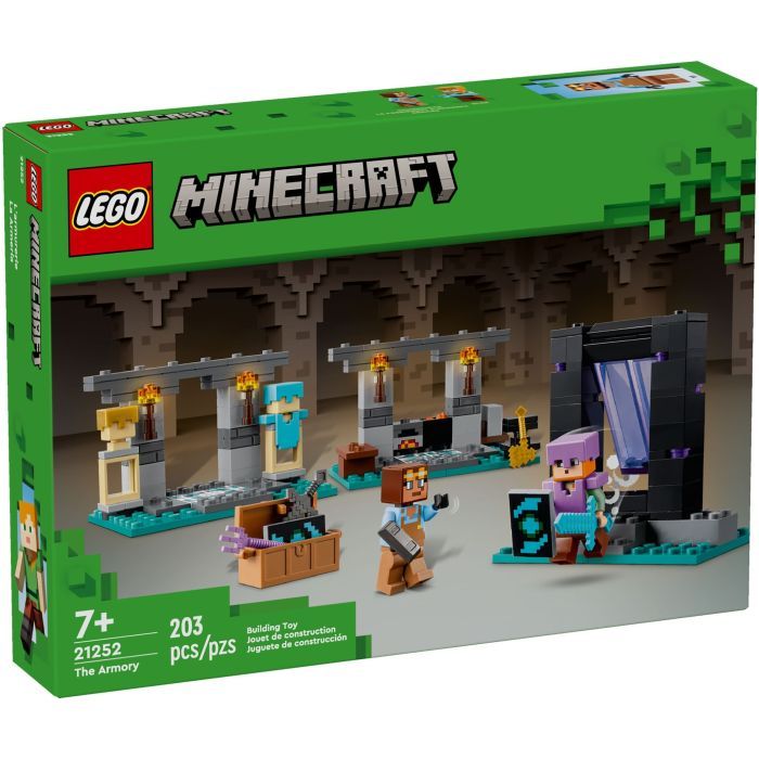 Конструктор LEGO Minecraft Оружейная мастерская 203 деталей (21252)