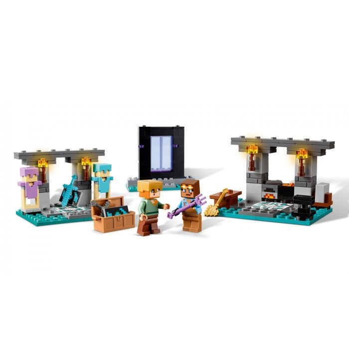 Конструктор LEGO Minecraft Оружейная мастерская 203 деталей (21252) изображение 4