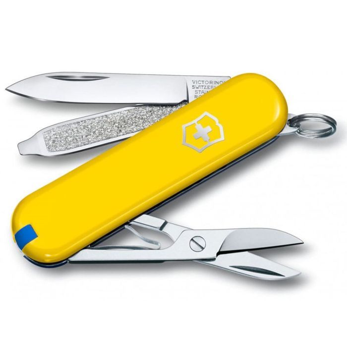 Нож Victorinox Classic SD Ukraine Жовто-синій (0.6223.8G.2) изображение 3