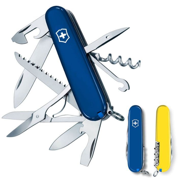 Нож Victorinox Huntsman Ukraine 91 мм Червоно-чорний (1.3713.1.3) изображение 2