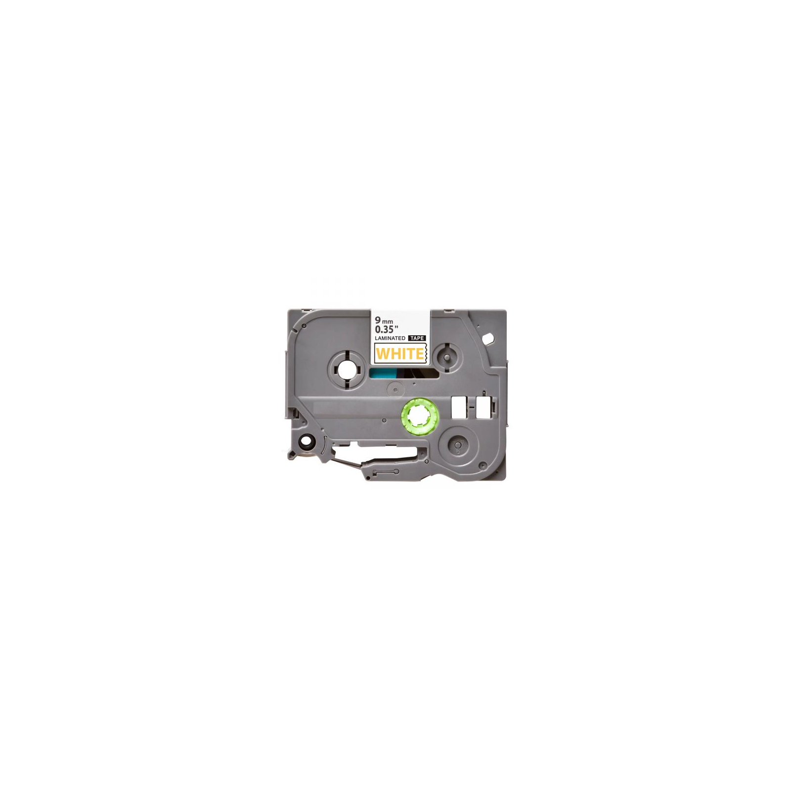Лента для принтера этикеток UKRMARK B-T321P, ламинированная, 9мм х 8м, gold on white, аналог TZe321 (00785) изображение 2