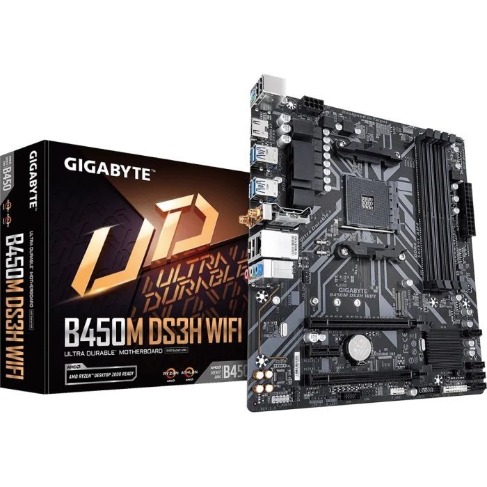 Материнская плата GIGABYTE B450M DS3H WIFI изображение 4