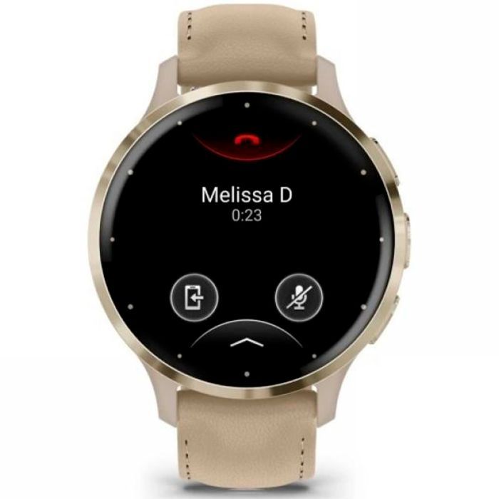 Смарт-часы Garmin Venu 3S, Fr. Gray + Soft Gold, Leather, GPS (010-02785-55) изображение 2