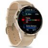 Смарт-часы Garmin Venu 3S, Fr. Gray + Soft Gold, Leather, GPS (010-02785-55) изображение 3