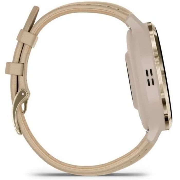 Смарт-часы Garmin Venu 3S, Fr. Gray + Soft Gold, Leather, GPS (010-02785-55) изображение 4