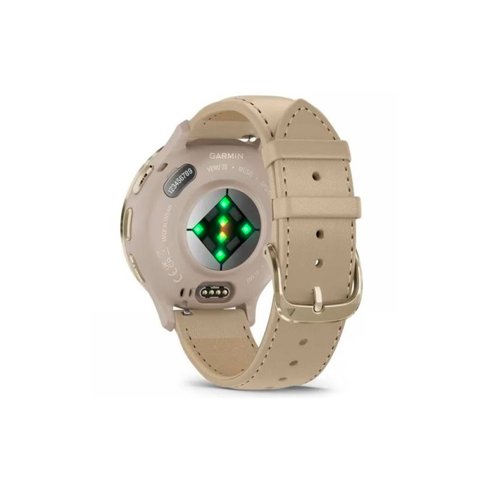 Смарт-часы Garmin Venu 3S, Fr. Gray + Soft Gold, Leather, GPS (010-02785-55) изображение 6