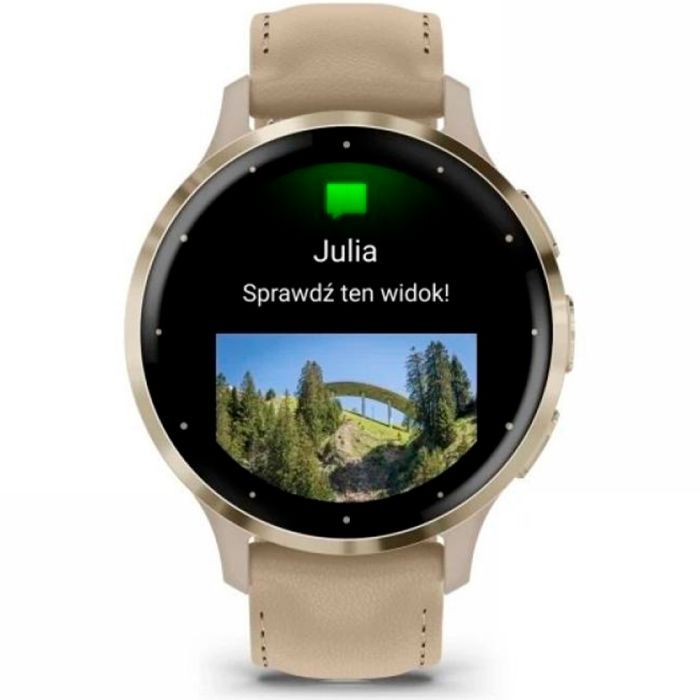 Смарт-часы Garmin Venu 3S, Fr. Gray + Soft Gold, Leather, GPS (010-02785-55) изображение 7