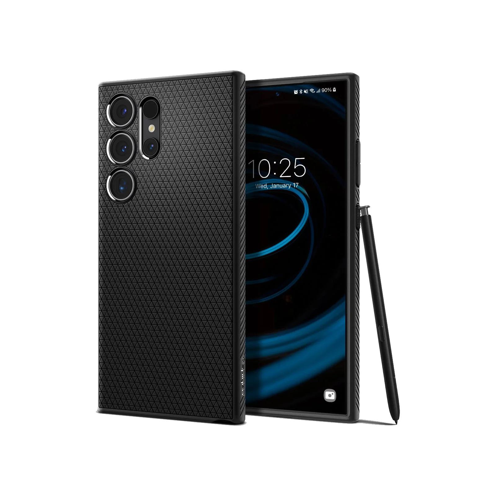 Чохол до мобільного телефона Spigen Samsung Galaxy S24 Ultra Liquid Air Matte Black (ACS07287) зображення 12