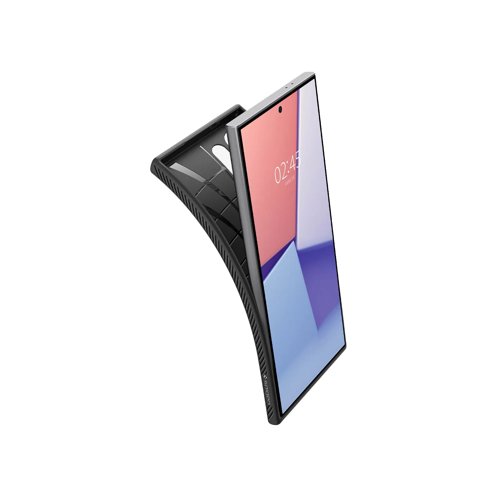 Чохол до мобільного телефона Spigen Samsung Galaxy S24 Ultra Liquid Air Matte Black (ACS07287) зображення 6