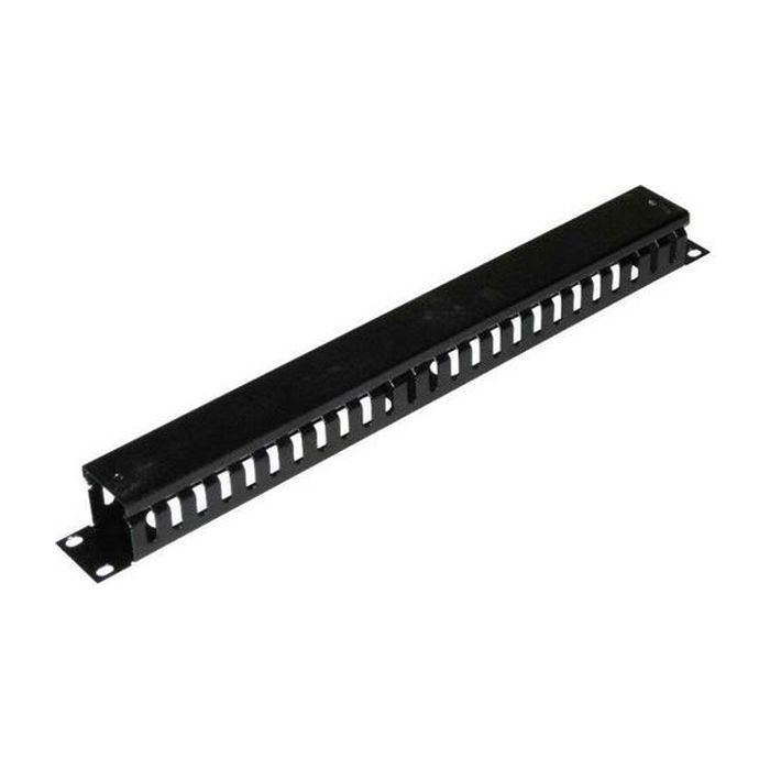 Кабельный организатор 19" 1U з кришкою, корпус метал Voltronic (05055)