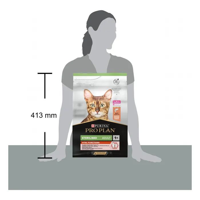Сухой корм для кошек Purina Pro Plan Sterilised с лососем 3 кг (7613036517454) изображение 4