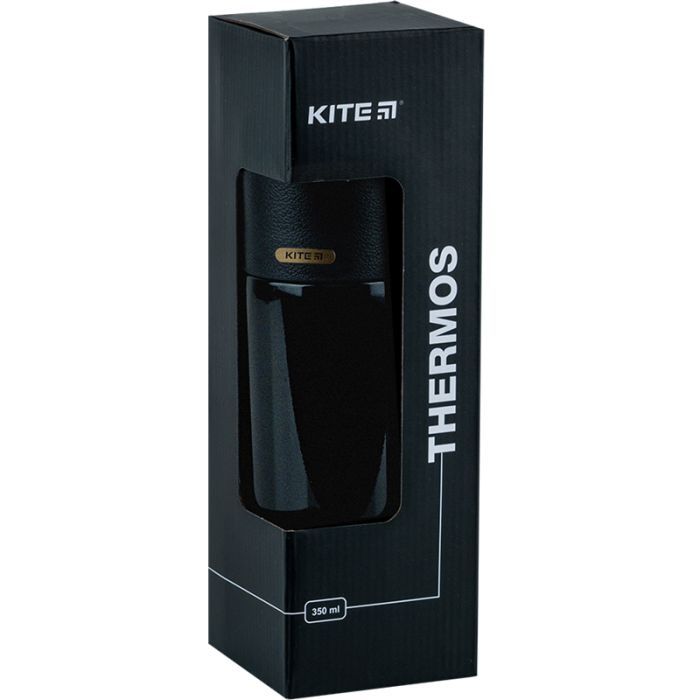 Поїльник-непроливайка Kite Термос Pearl, 350 мл, чорний (K24-302-1) зображення 4