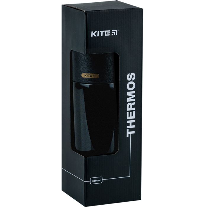Поильник-непроливайка Kite Термос Pearl, 350 мл, черный (K24-302-1) изображение 4