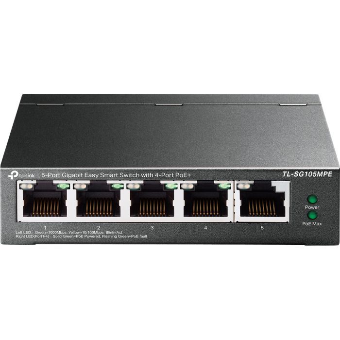 Коммутатор сетевой TP-Link TL-SG105MPE