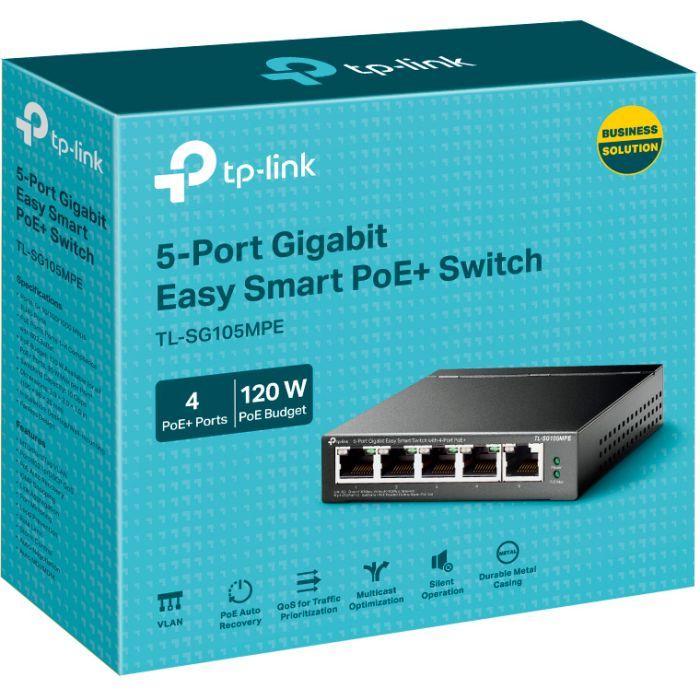 Коммутатор сетевой TP-Link TL-SG105MPE изображение 3