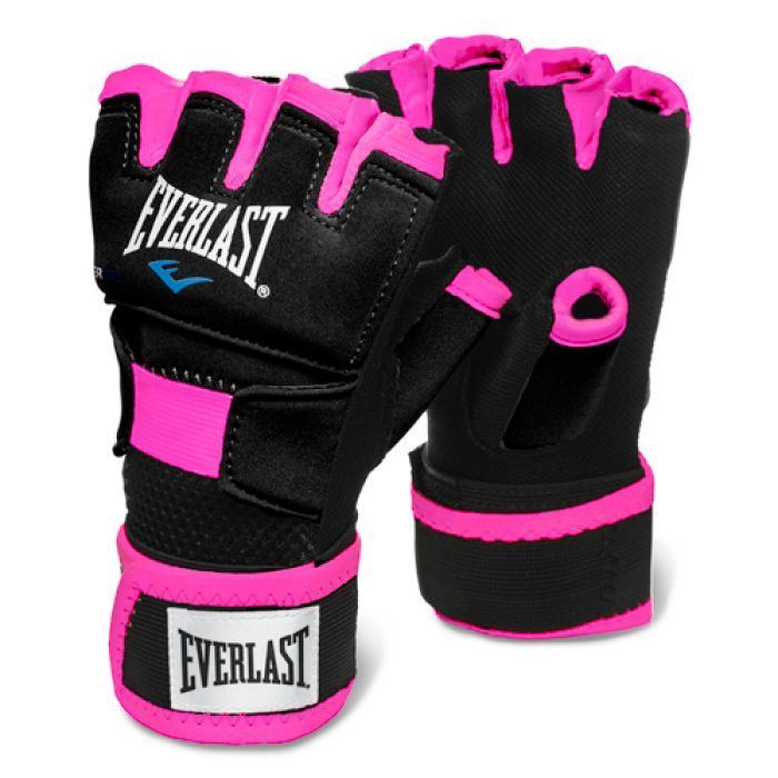Бинты-перчатки Everlast Evergel Hand Wraps 723791-70-84 Чорні/Рожеві M/L (009283587666)