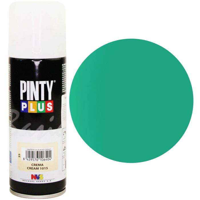 Фарба-аерозоль Pintyplus на алкідній основі BASIC Ral 5018, Бірюзовий, 200 мл (8429576109009)