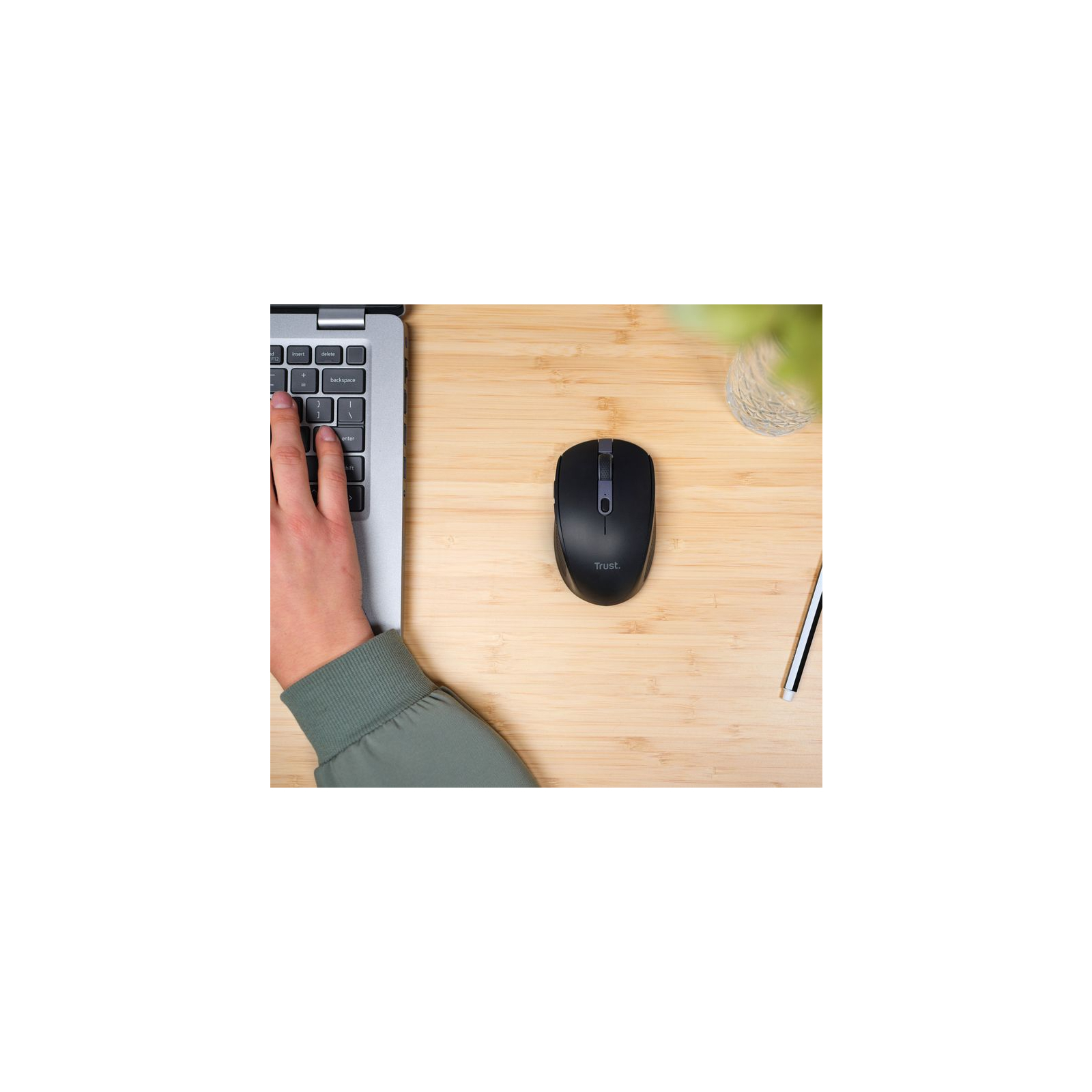 Мышка Trust Ozza compact Bluetooth/Wireless/USB-A Black (24819) изображение 2