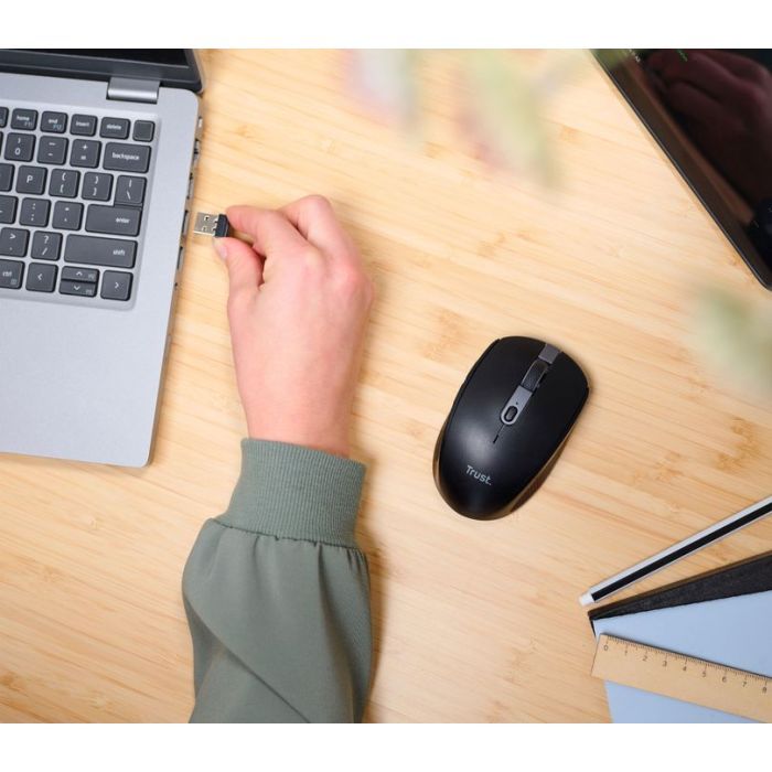 Мышка Trust Ozza compact Bluetooth/Wireless/USB-A Blue (24934) изображение 4