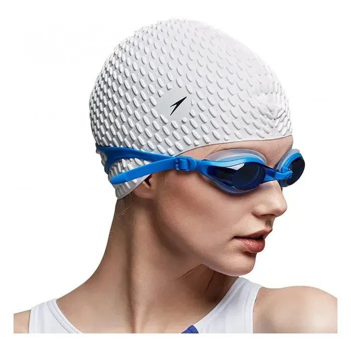 Шапка для плавання Speedo Bubble Cap AF білий 8-709290003 OSFM (5053744175850) зображення 2
