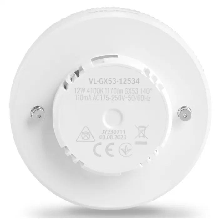 Лампочка Videx GX53 12W 4100K 220V (VL-GX53-12534) зображення 2