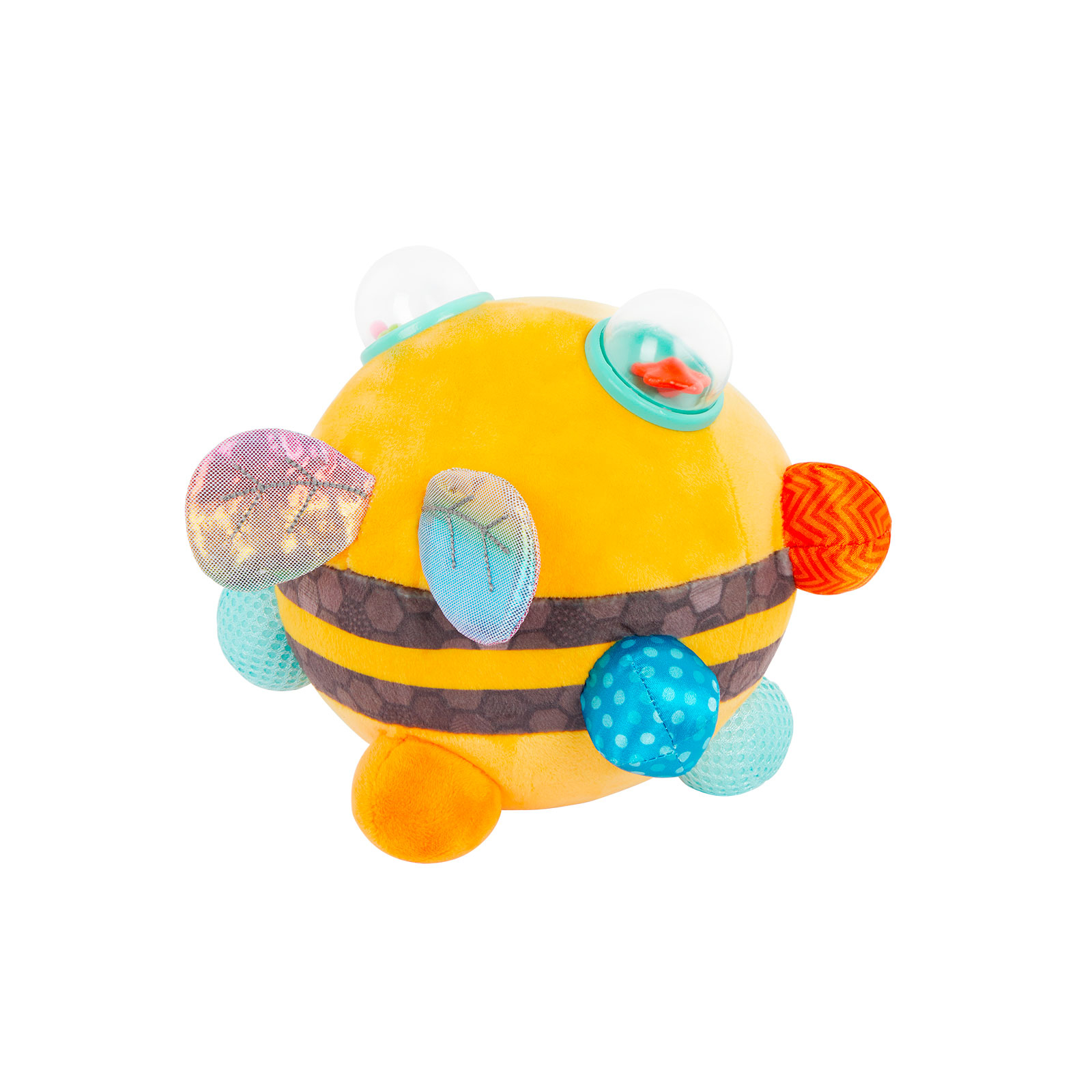 Розвиваюча іграшка Battat Сенсорна м’яка іграшка – Бджілка пухнастик дзиж (BX2037Z) зображення 3