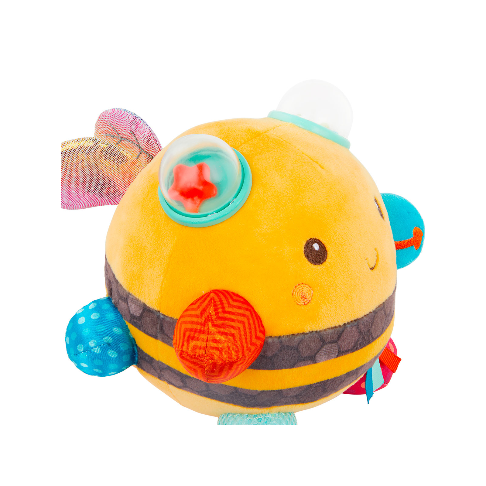 Развивающая игрушка Battat Сенсорная мягкая игрушка – Пчелка пушистик волчок (BX2037Z) изображение 6