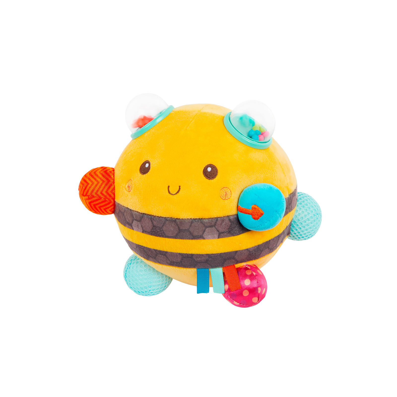 Развивающая игрушка Battat Сенсорная мягкая игрушка – Пчелка пушистик волчок (BX2037Z)