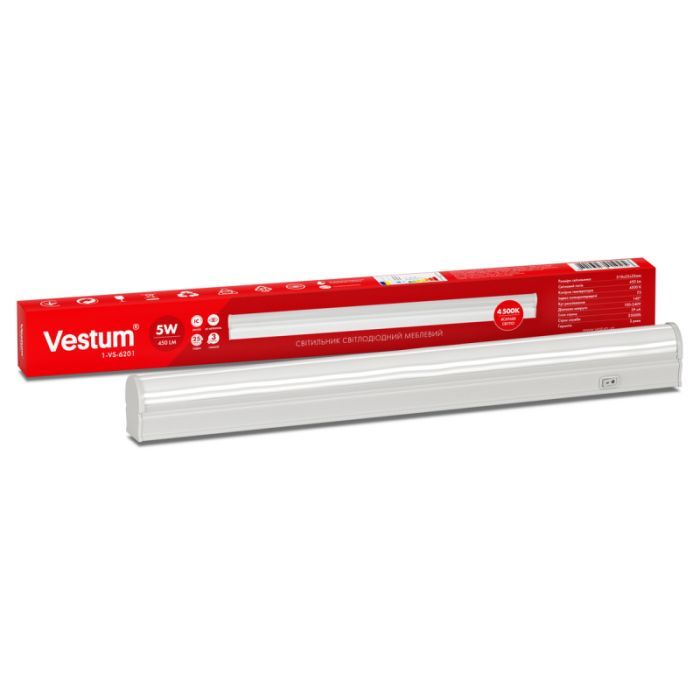 Світильник Vestum LED 5W 4500K 220V (1-VS-6201) зображення 2