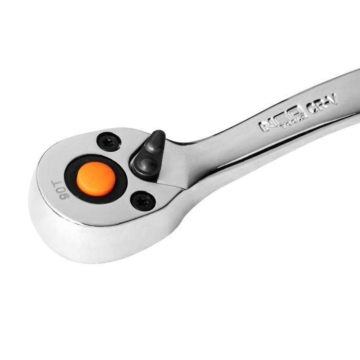 Набір торцевих головок Neo Tools 12шт, 3/8", тріскачка 90 зубців, CrV (10-020N) зображення 3