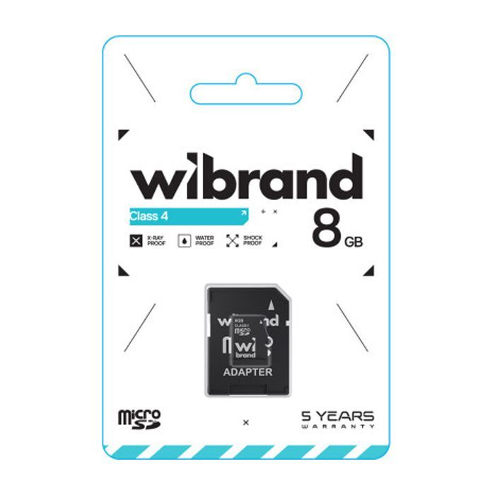 Карта пам'яті Wibrand 4GB microSD class 4 (WICDC4/4GB-A) зображення 2
