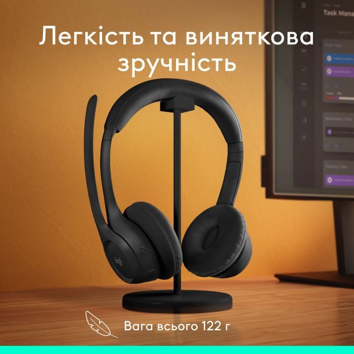 Наушники Logitech Zone 300 Bluetooth Graphite (981-001407) изображение 8