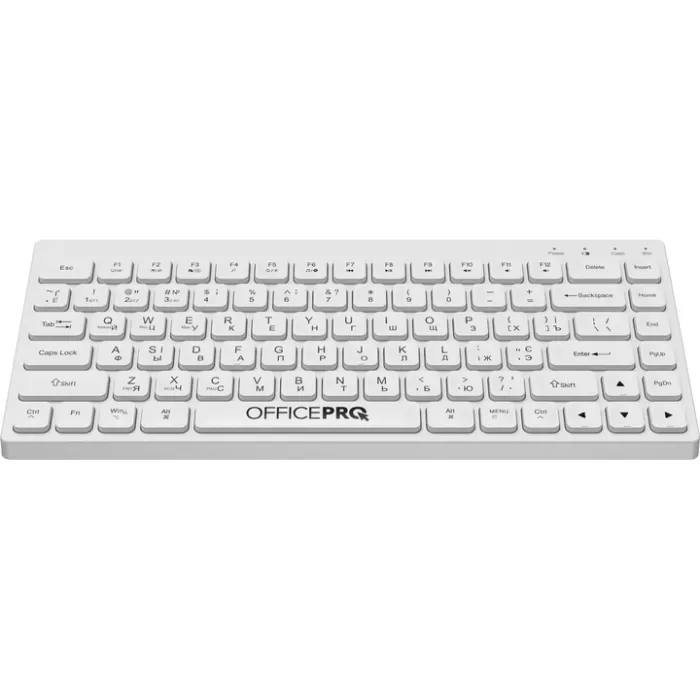 Клавіатура OfficePro SK955W Wireless/Bluetooth White (SK955W) зображення 2