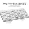 Клавіатура OfficePro SK955W Wireless/Bluetooth White (SK955W) зображення 5