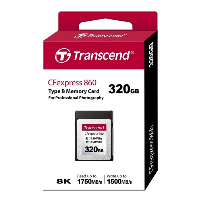 Карта пам'яті Transcend 320GB CFExpress Gen3x2 (TS320GCFE860) зображення 2