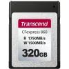 Карта пам'яті Transcend 320GB CFExpress Gen3x2 (TS320GCFE860)