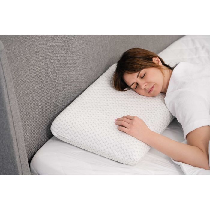 Подушка Ardesto ортопедическая Sleepwell, классическая прямоугольная, пена мемори, 60х40х12см белый (ART6040CLP) изображение 7