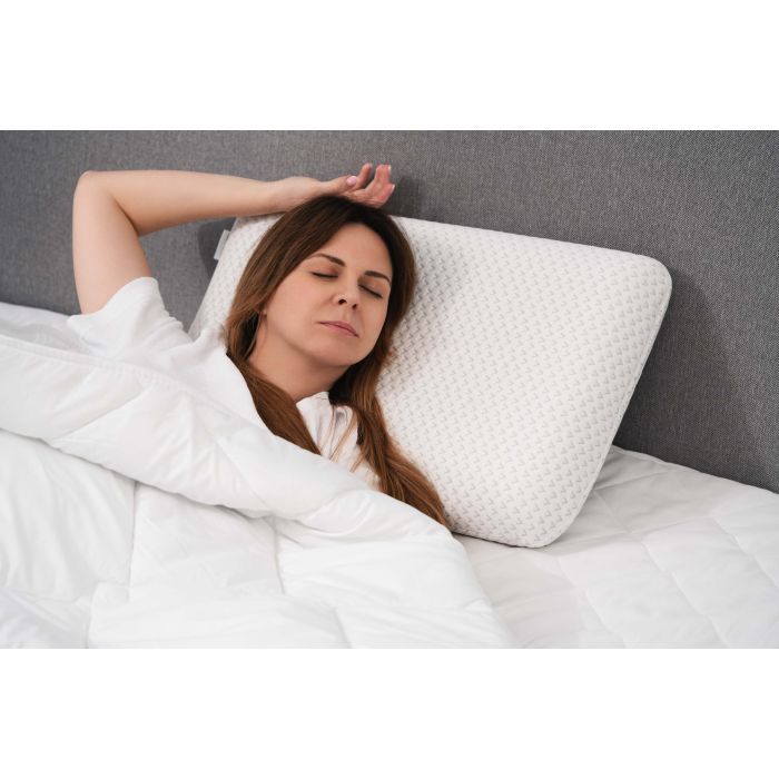 Подушка Ardesto ортопедическая Sleepwell, классическая прямоугольная, пена мемори, 60х40х12см белый (ART6040CLP) изображение 8