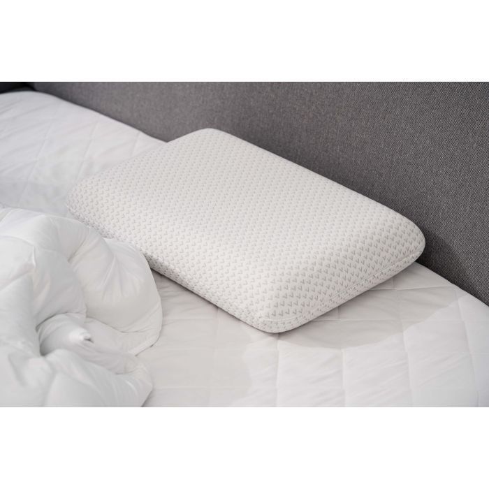 Подушка Ardesto ортопедическая Sleepwell, классическая прямоугольная, пена мемори, 60х40х12см белый (ART6040CLP) изображение 9