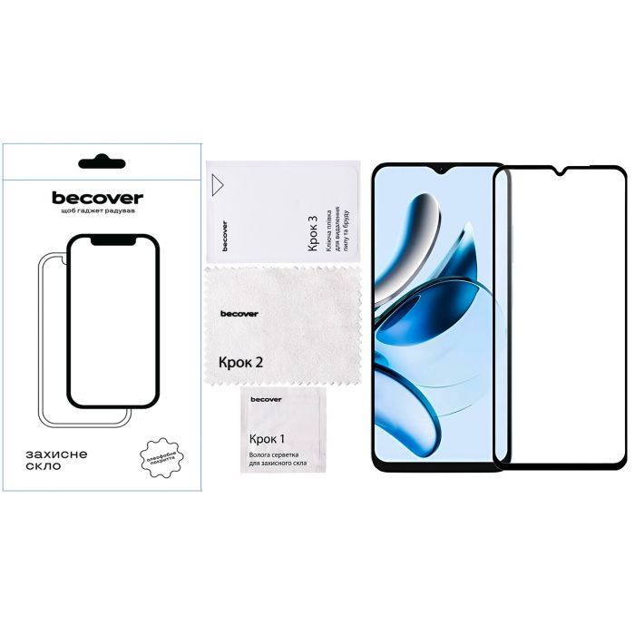 Стекло защитное BeCover Oscal Tiger 10 6.6" Black (711578) изображение 4