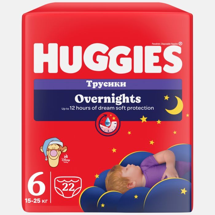 Подгузники Huggies Overnights Pants Трусики 6 15-25 кг 22 шт. (5029053581101) изображение 2