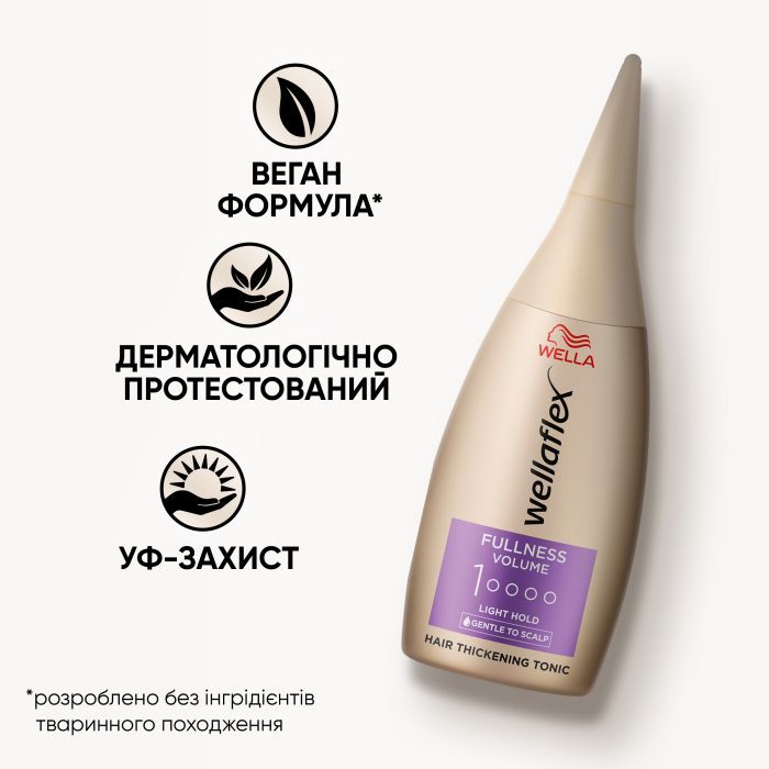 Тоник для волос WellaFlex Fullness Volume Tonic Для густоты волос 100 мл (4064666594095) изображение 5