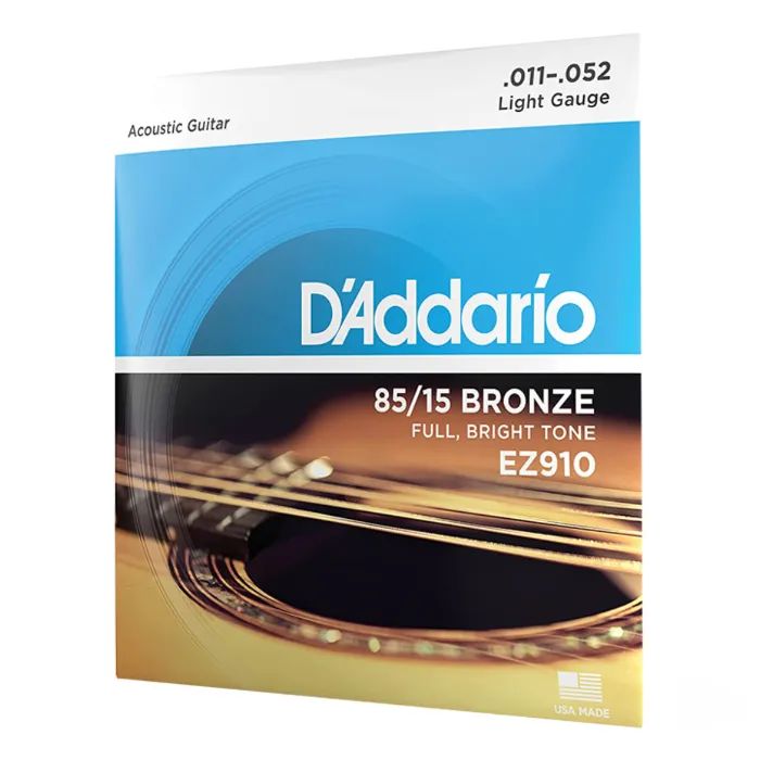Струны для гитары D'Addario 85/15 Bronze Light (11-52) (EZ910) изображение 2