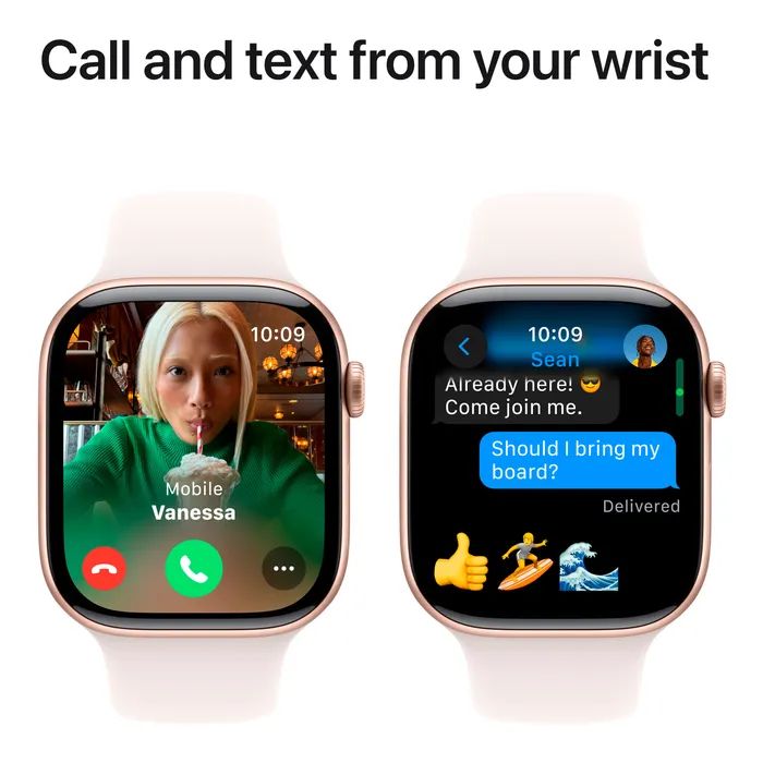 Смарт-годинник Apple Watch Series 10 GPS 46mm Jet Black Aluminium Case with Black Sport Band - M/L (MWWQ3QH/A) зображення 7