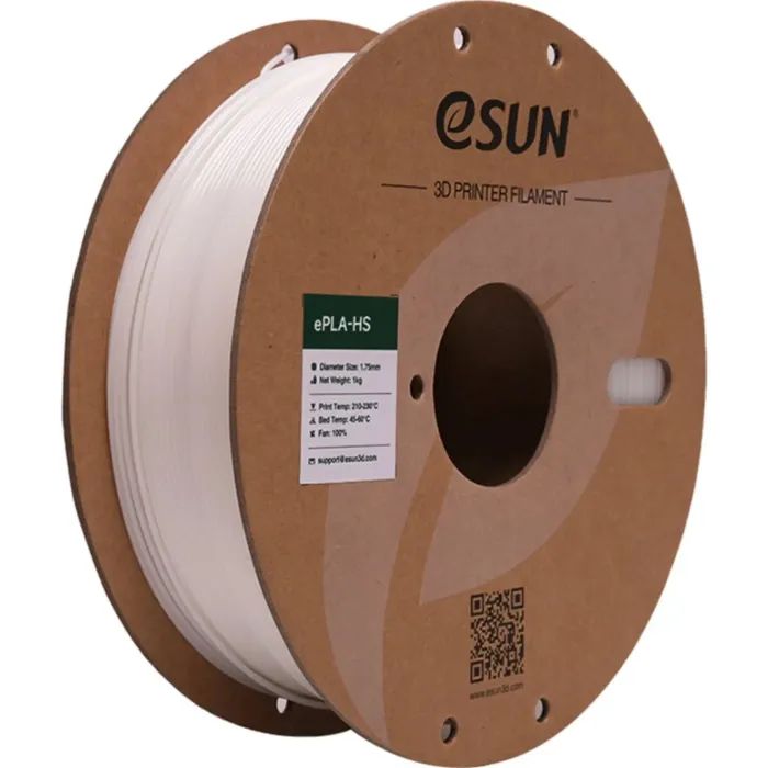 Пластик для 3D-принтера eSUN ePLA+HS, 1,75мм, 1кг, silver (EPLA+HS-P175S1)