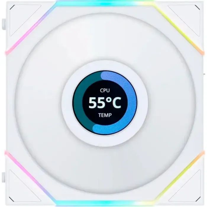 Кулер до корпусу Lian Li TL LCD 140-1, White (G99.14TLLCD1W.00) зображення 3